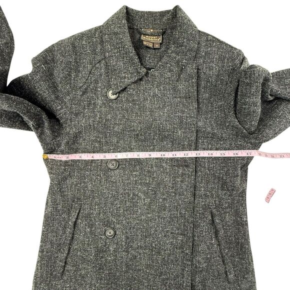 Royal Robbins Double Breasted Peacoat Jacket Women Medium Black Water Resistant - Picture 8 of 10